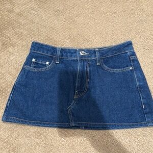 Zara Blue Denim Mini Skirt